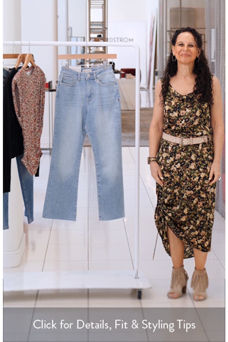 PSP Raw Hem High Waist Crop Bootcut Jeans video
