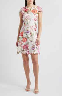 Floral Lace Sheath Dress