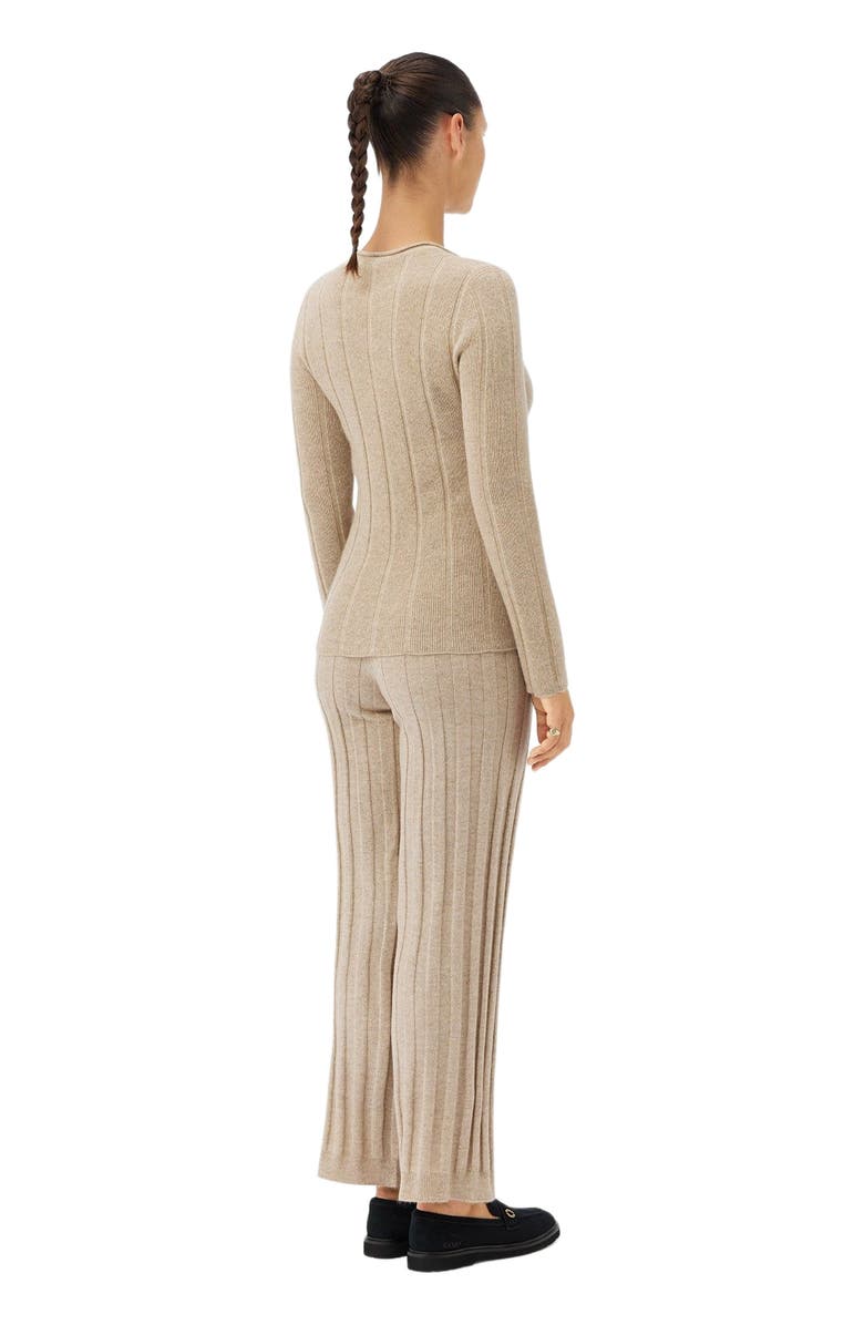 GOBI Mongolian Cashmere C-Neck Cashmere Sweater, Alternate, color, Warm Grey