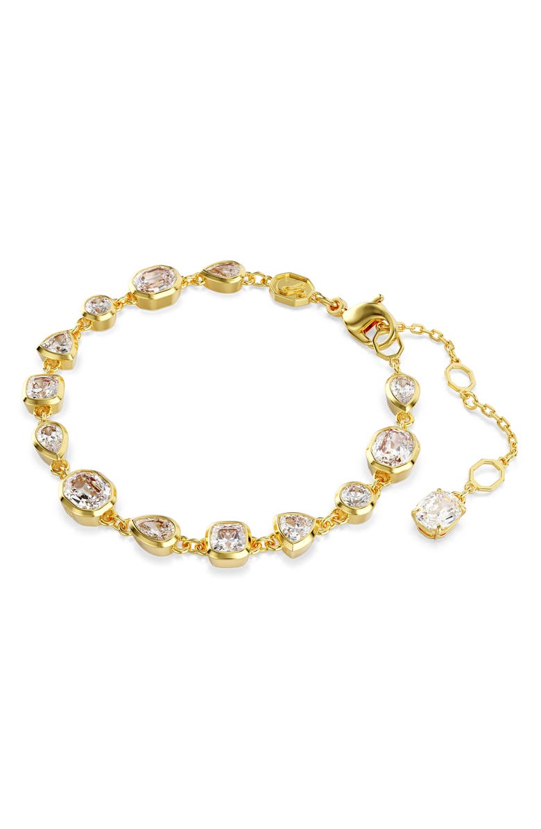 Swarovski Imber All Round Crystal Bracelet, Alternate, color, White/ Gold