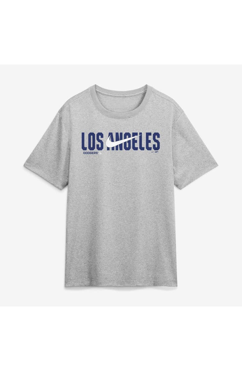 Nike Men's Nike Heather Gray Los Angeles Dodgers Swoosh Legend Dri-FIT T-Shirt, Alternate, color, Heather Gray