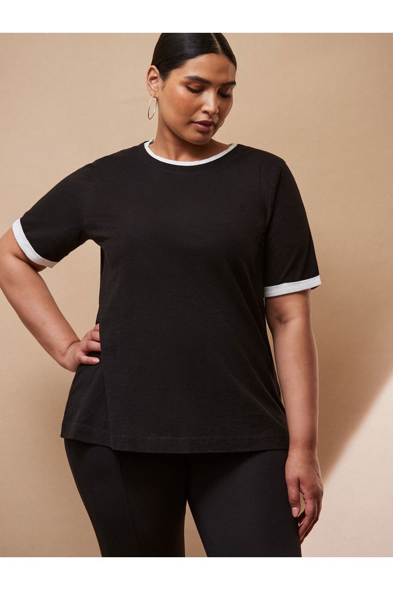Contrast T-Shirt, Main, color, Black