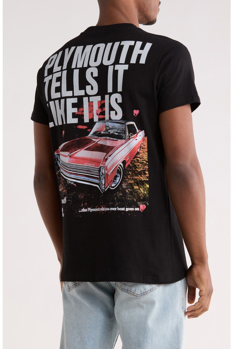 Chrysler Plymouth Boxy Tee, Alternate, color, BLACK