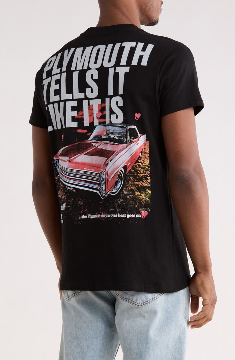 Philcos Chrysler Plymouth Boxy Tee, Alternate, color, Black