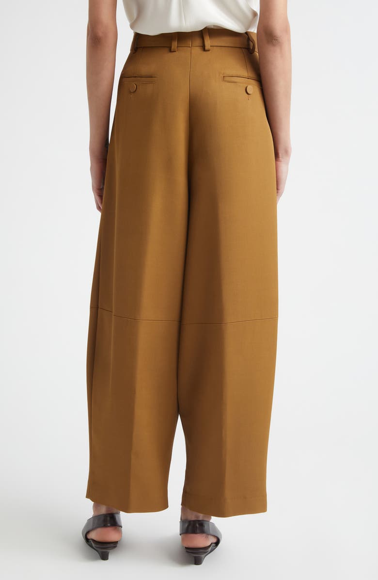 Altuzarra Dash Pleated Pants, Alternate, color, Golden Oak