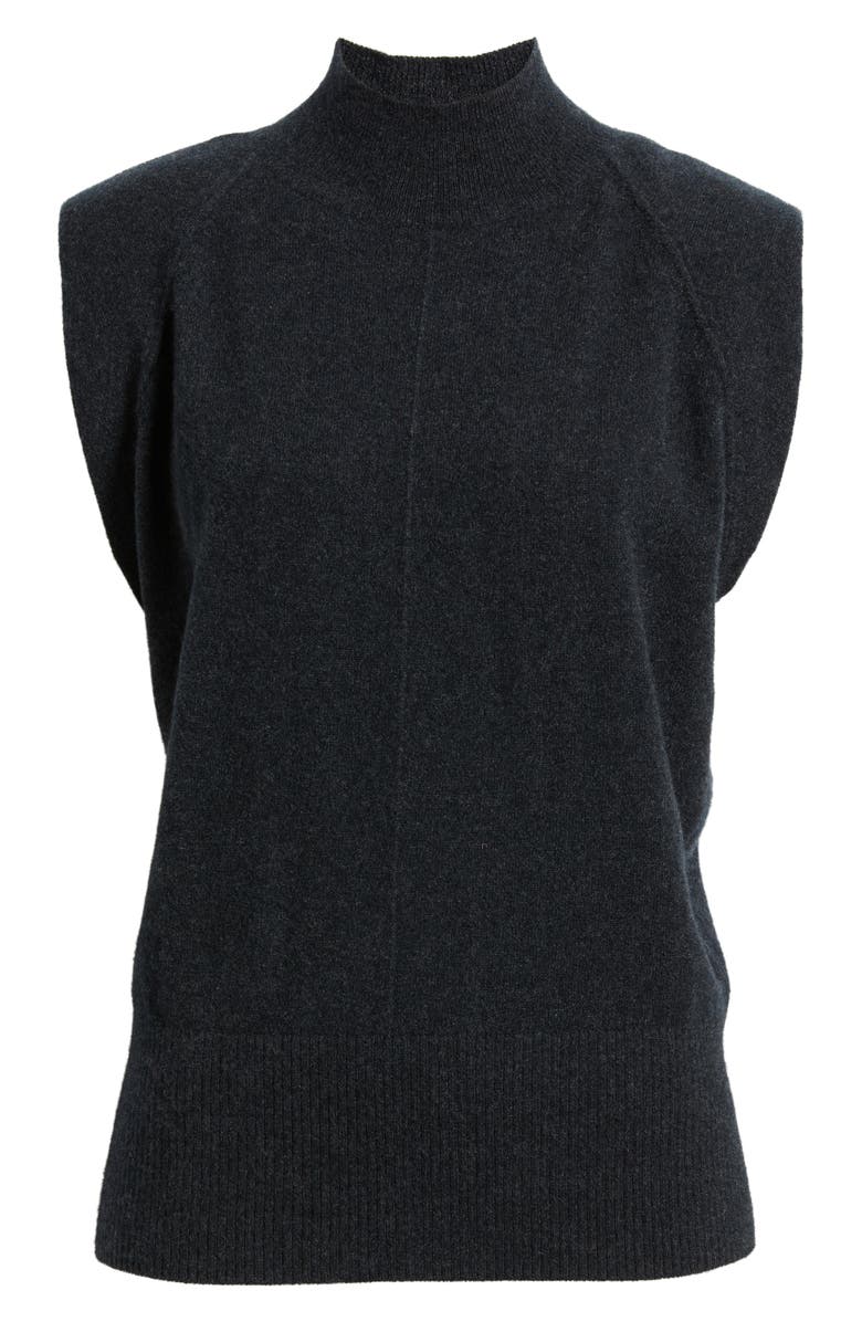 BOSS Futrani Cashmere Mock Neck Sweater, Alternate, color, Charcoal