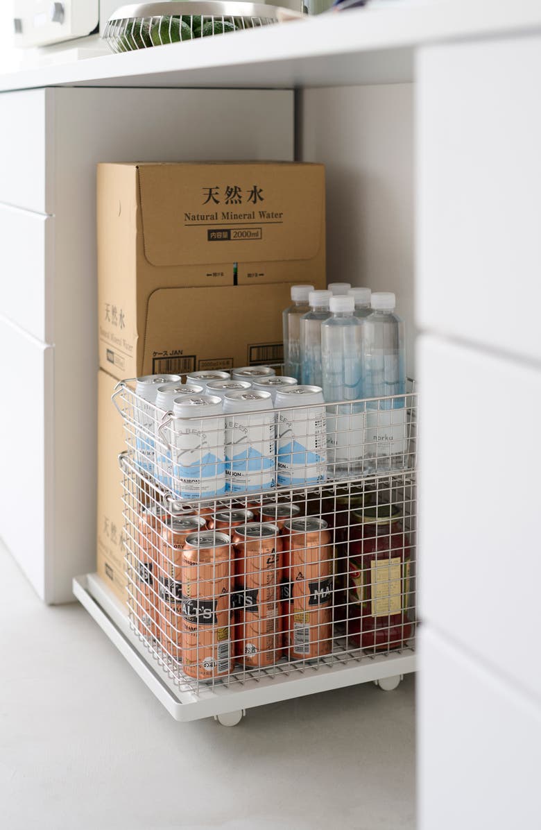 Yamazaki Rolling Caddy, Alternate, color, White