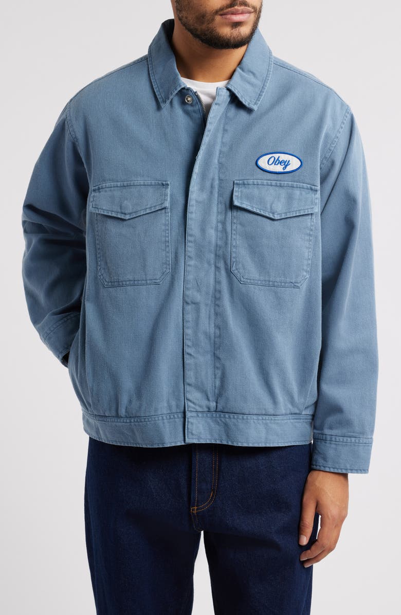 Obey Tilton Cotton Denim Work Jacket, Alternate, color, 