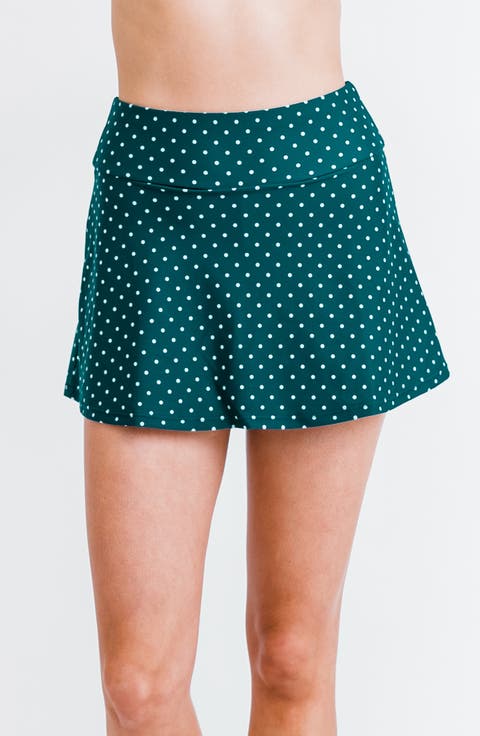 Short Swim Skort With Shorts (Regular & Plus)