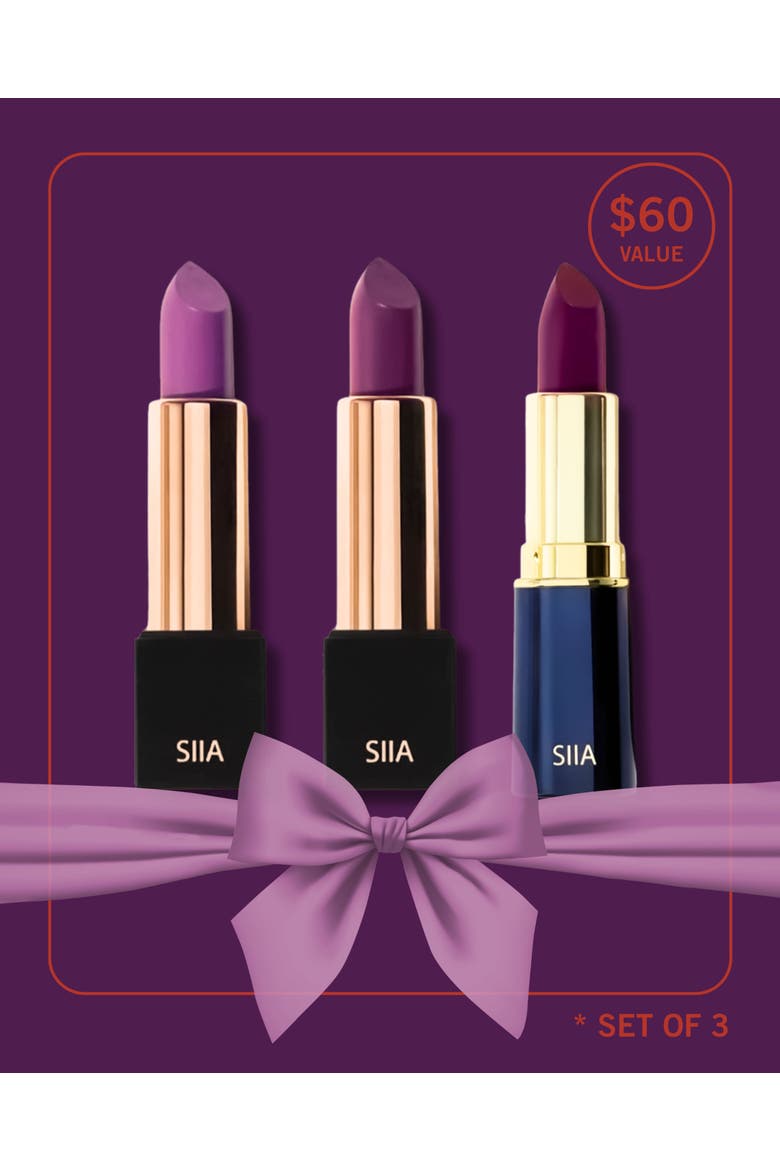 3-Pc. Muse Lip Trio Set, Alternate, color, Purple Mood