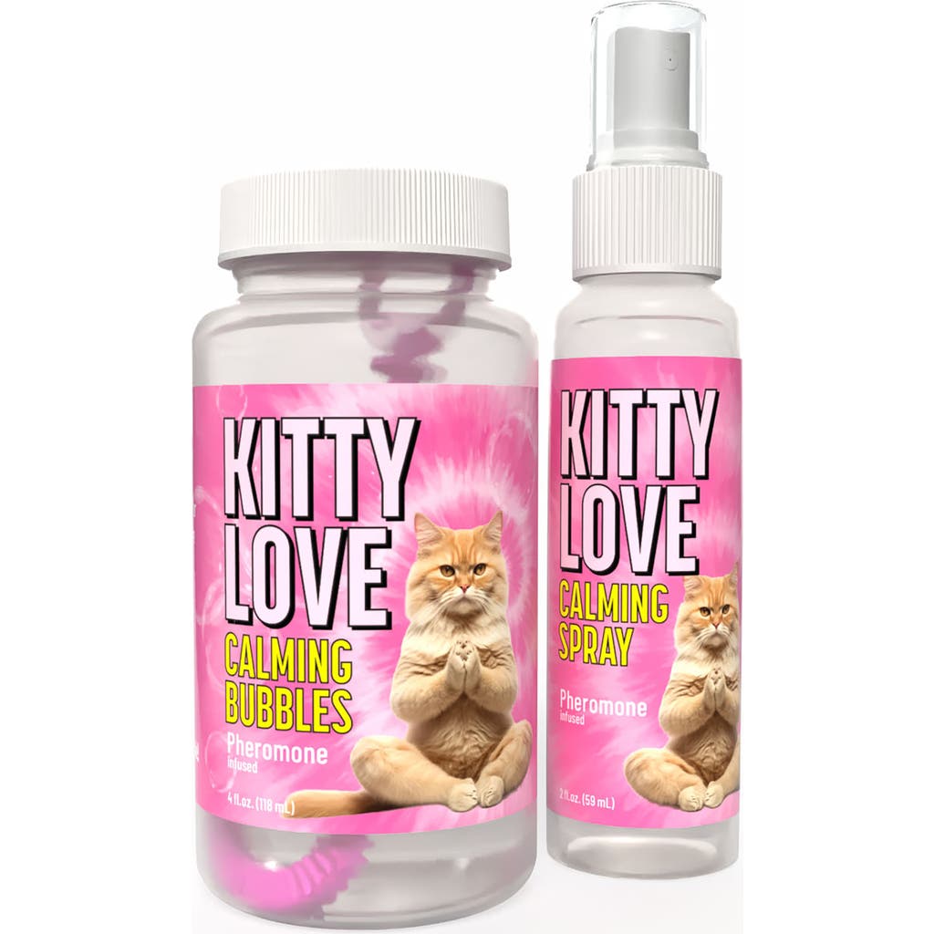 Atomic Bubbles Kitty Love Play And Spray Duo Pheromone, 4oz Bottle, 2oz Spray in Pink at Nordstrom