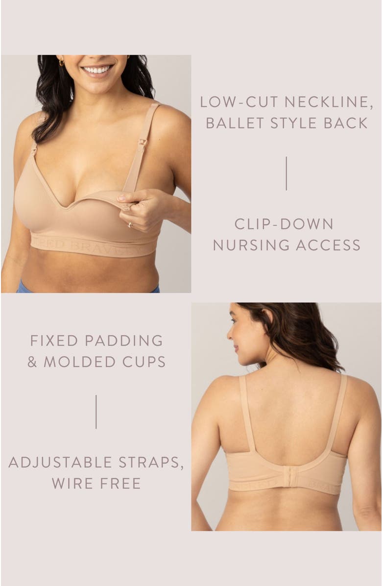 Kindred Bravely Sublime Contour Maternity & Nursing Bra-Sizing Available from B-D Cup, Alternate, color, Beige