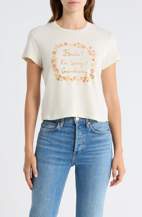 '50s Florals Boxy Graphic T-Shirt