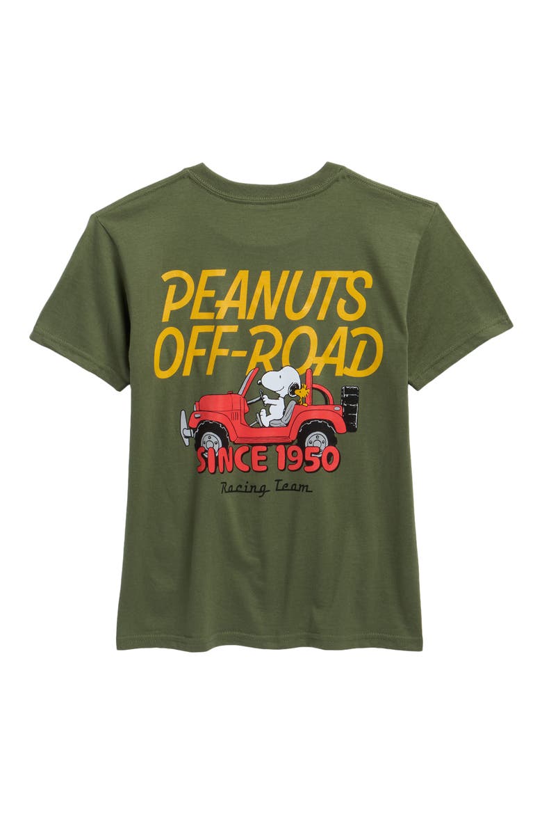 Peanuts® Off Road Cotton Graphic T-Shirt, Alternate, color, ARMY