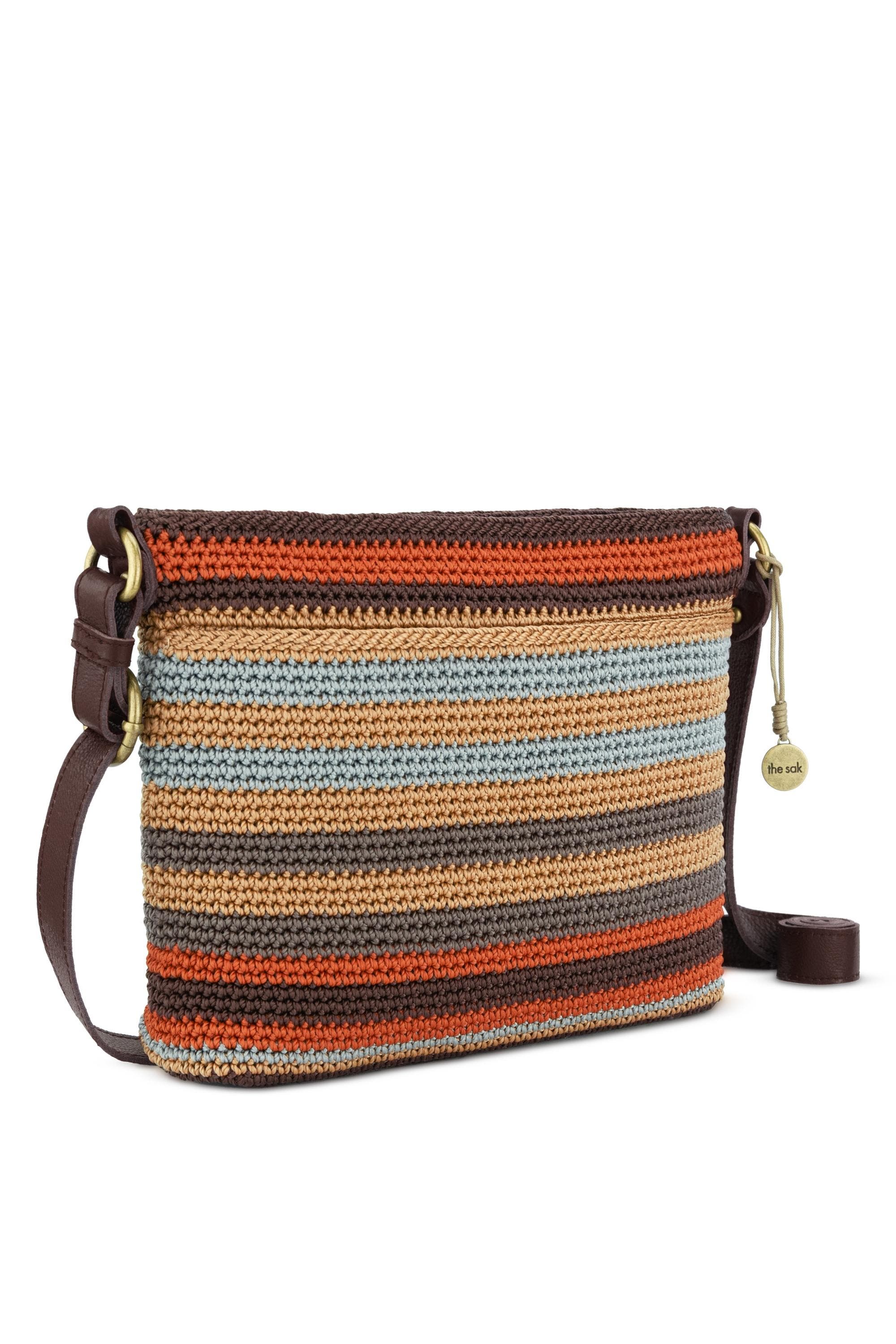 Melrose Crossbody Leather Bag, Alternate, color, Harvest Stripe