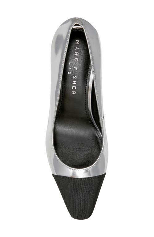Marc Fisher Ltd Vernie Block Heel Pump In Silver