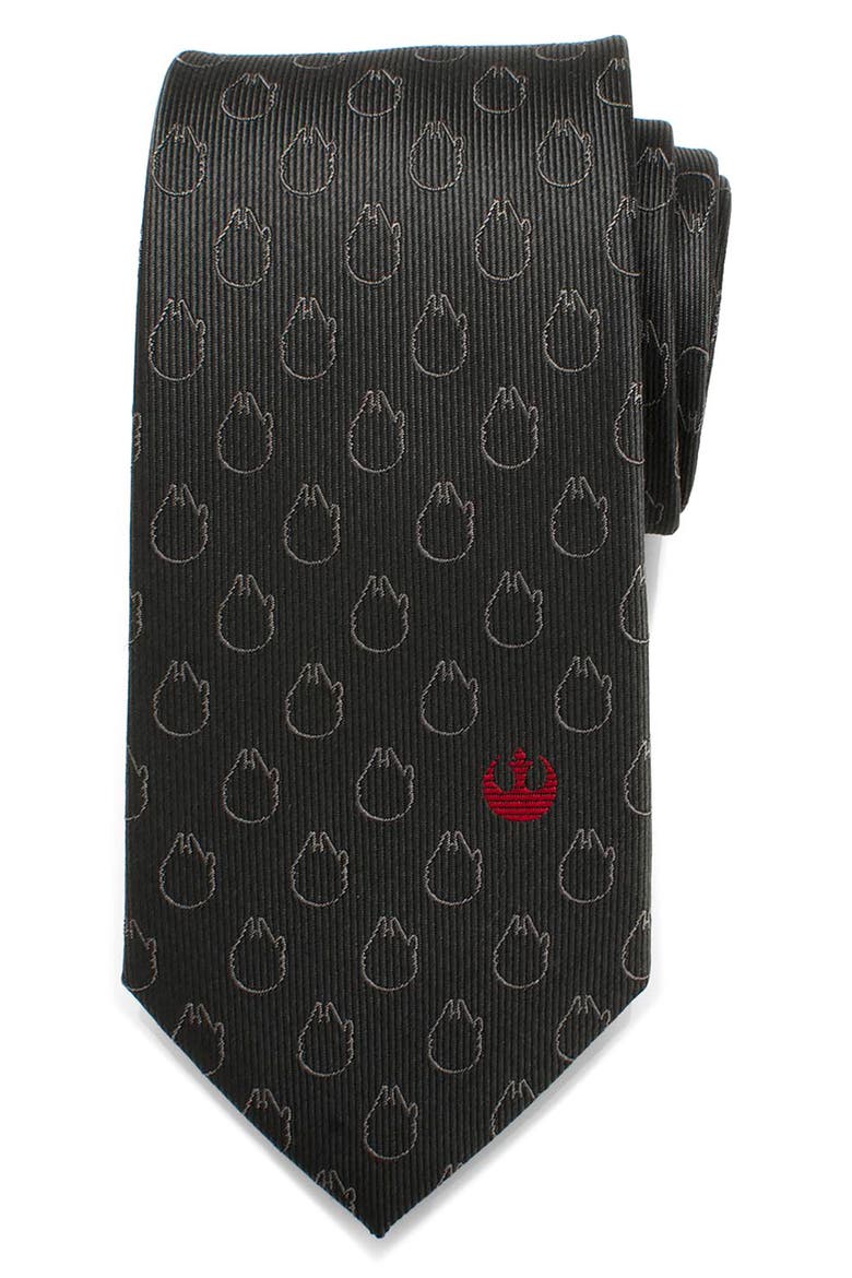 Cufflinks, Ic. Star Wars™ - Rebel Force Silk Tie, Main, color, GREY
