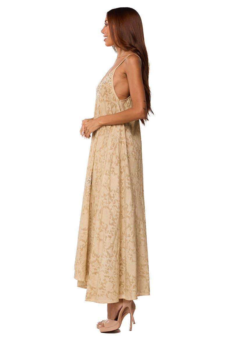Embroidered Cover-Up Dress, Alternate, color, BEIGE