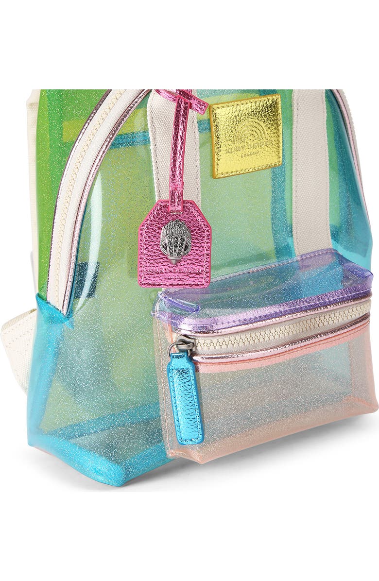 Kurt Geiger London Small Southbank Vinyl Clear Backpack, Alternate, color,