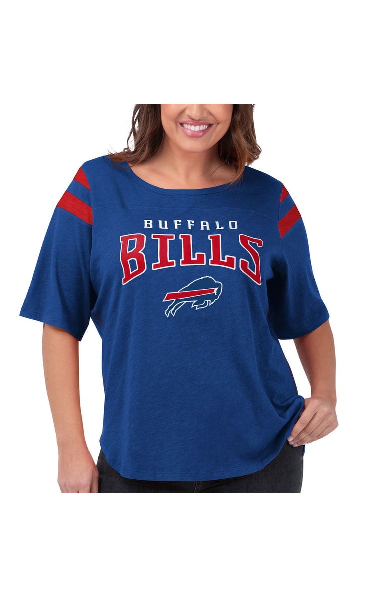 G-III 4HER BY CARL BANKS Women's G-III 4Her by Carl Banks Royal Buffalo Bills Plus Size Linebacker T-Shirt, Main, color, Royal