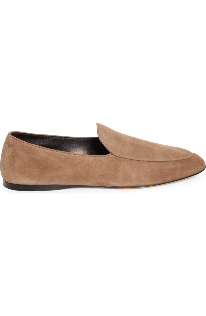 The Row Awar Loafer Flat, Alternate, color, Dark Taupe