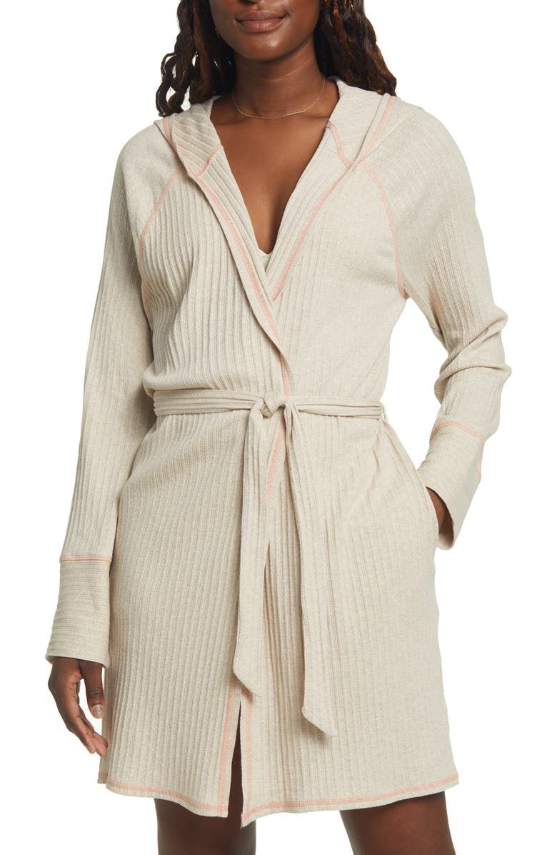 BP. Textured Rib Hooded Robe | Nordstromrack