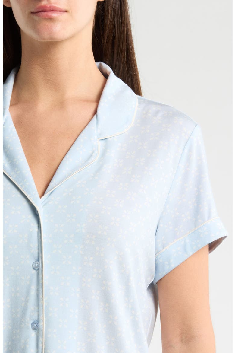 Moonlight Eco Crop Pajamas, Alternate, color, BLUE A CUTOUT GEO