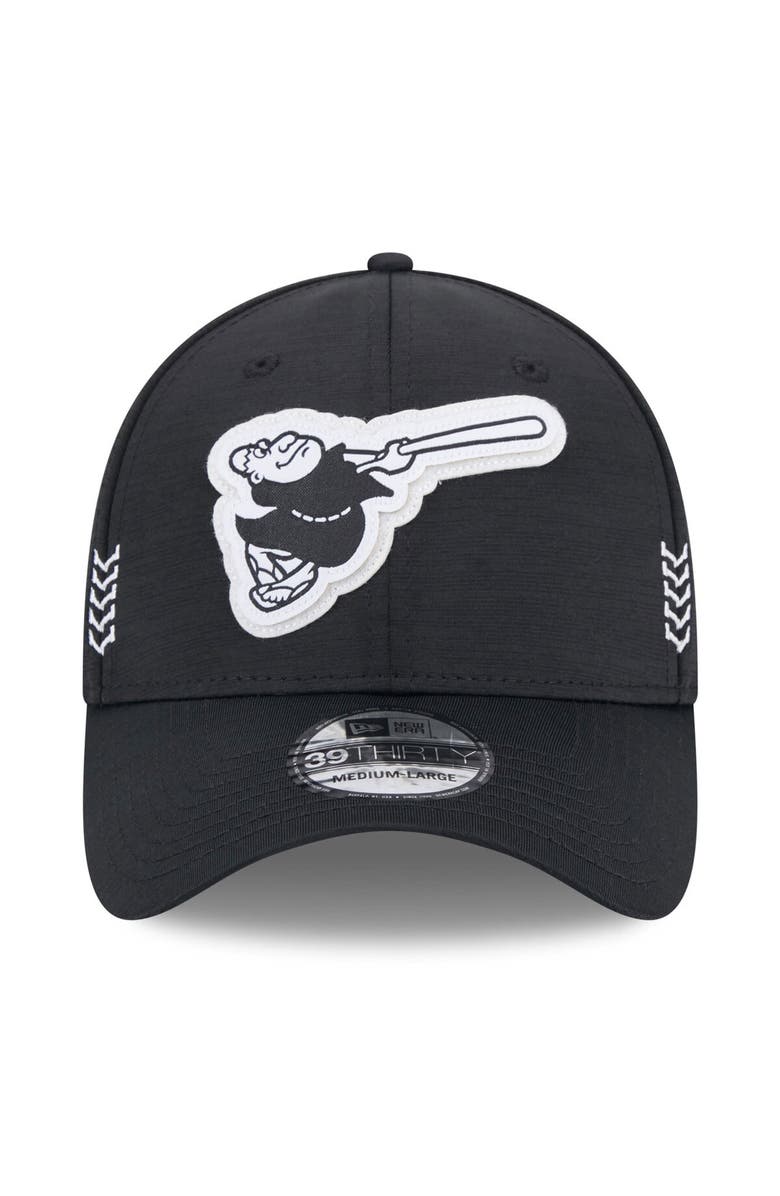 New Era Men's New Era  Black San Diego Padres 2024 Clubhouse 39THIRTY Flex Fit Hat, Alternate, color, 