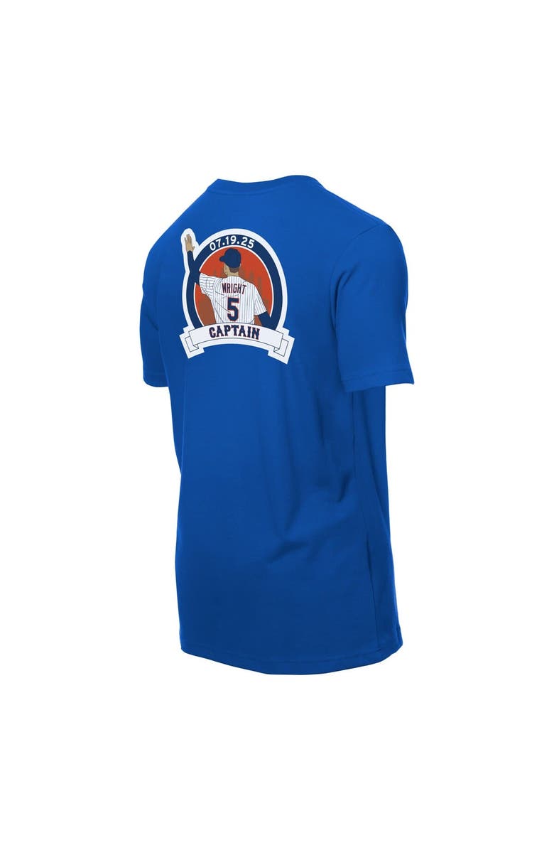 New Era Men's  New Era David Wright Royal New York Mets Retired Player Graphic T-Shirt, Alternate, color, Royal