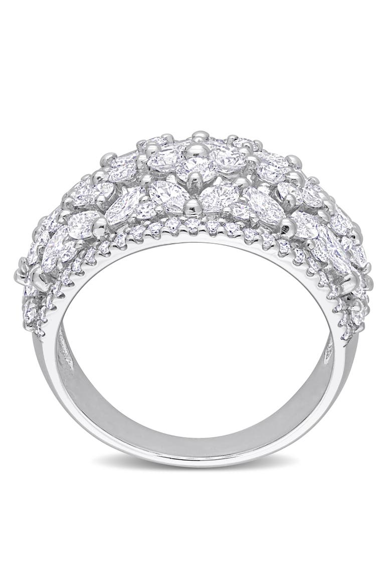 3-1/4 CTW Lab-Grown Diamond Wide Band 14k, Alternate, color, White Gold