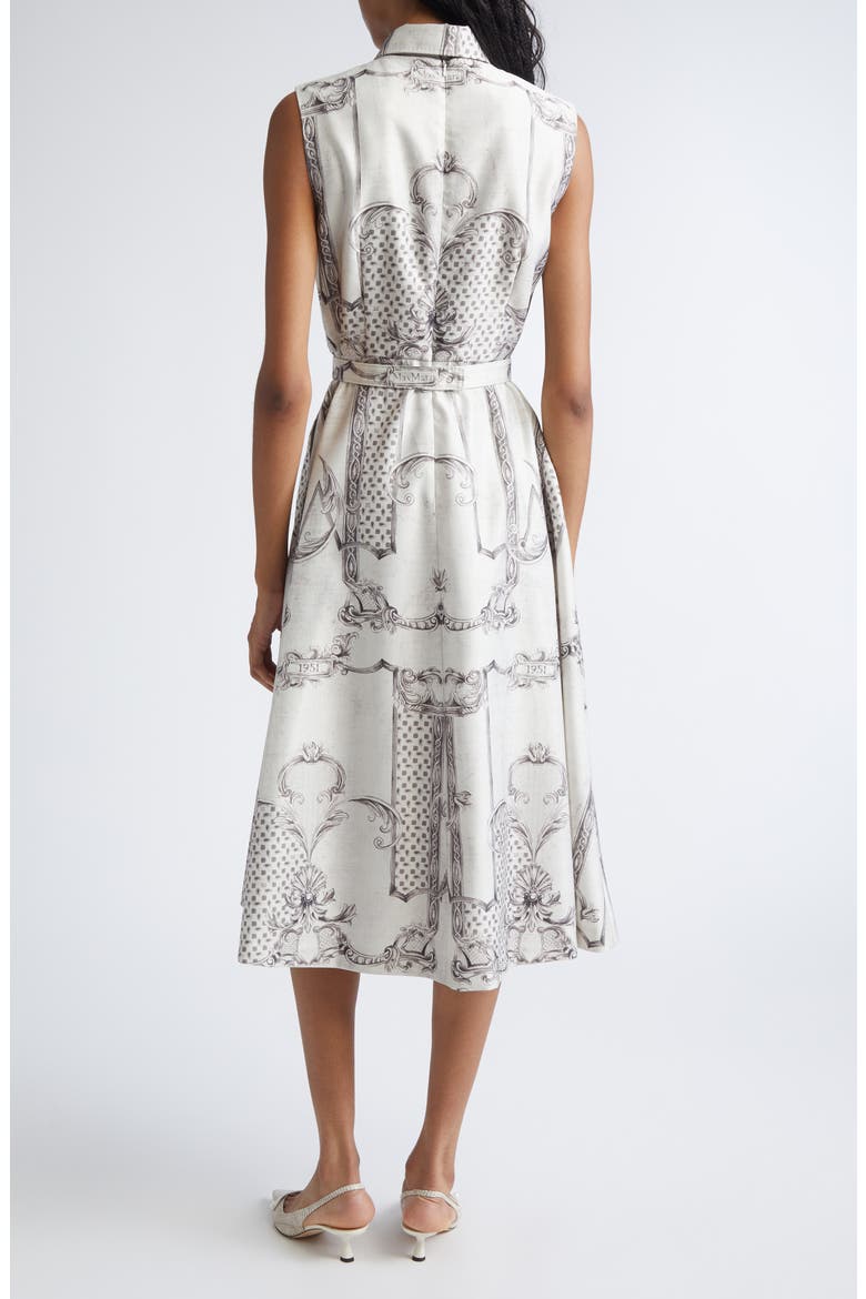 Ambuto Print Sleeveless Fit & Flare Dress, Alternate, color, IVORY