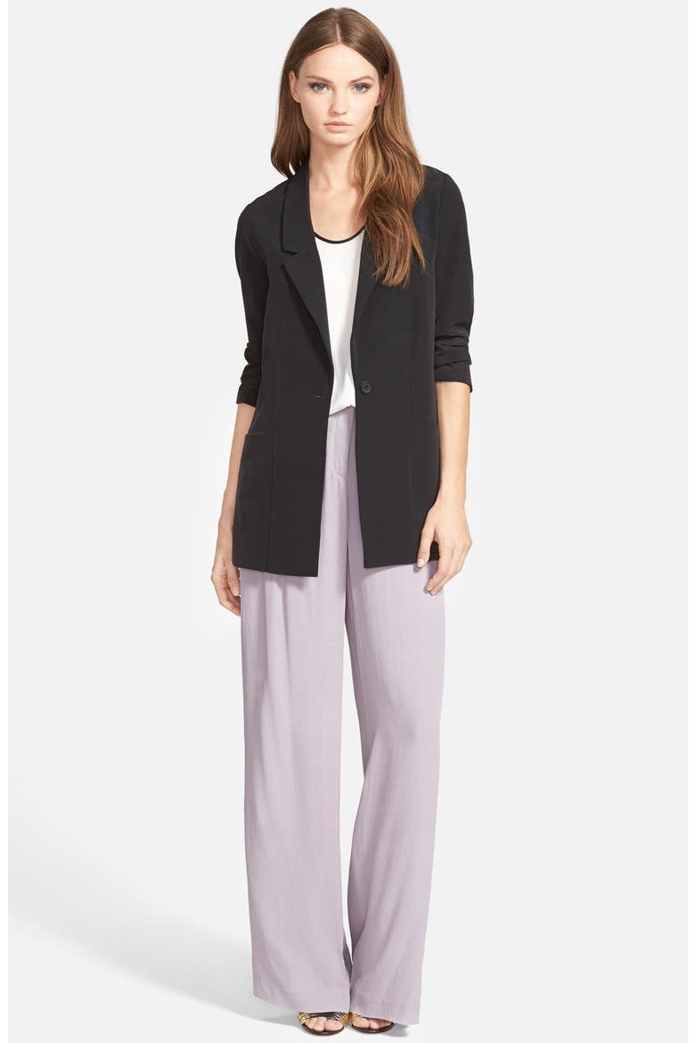 Long Blazer, Alternate, color, BLACK