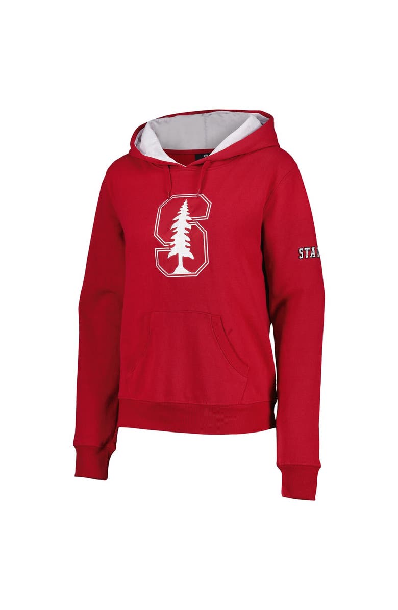 STADIUM ATHLETIC Women's Cardinal Stanford Cardinal Team Big Logo Pullover Hoodie, Alternate, color, Cardinal