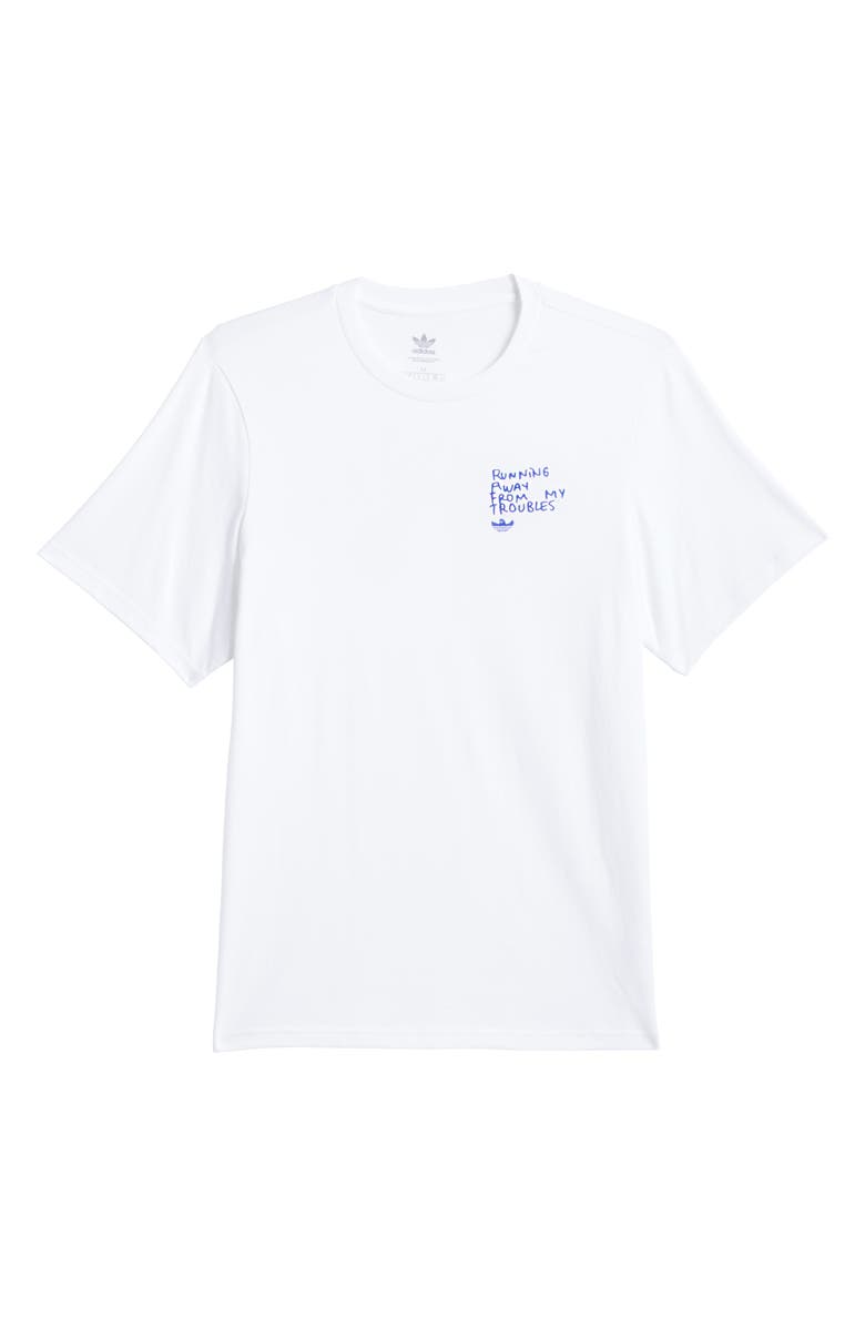 adidas Shmoofoil I'm Fast Graphic T-Shirt, Alternate, color, White