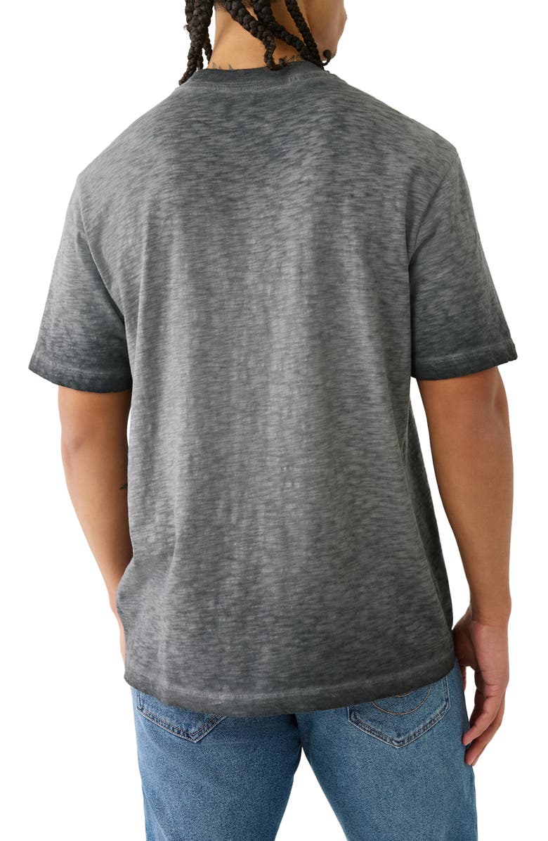 True Religion Standard Arch Logo T-Shirt, Alternate, color, Jet Black