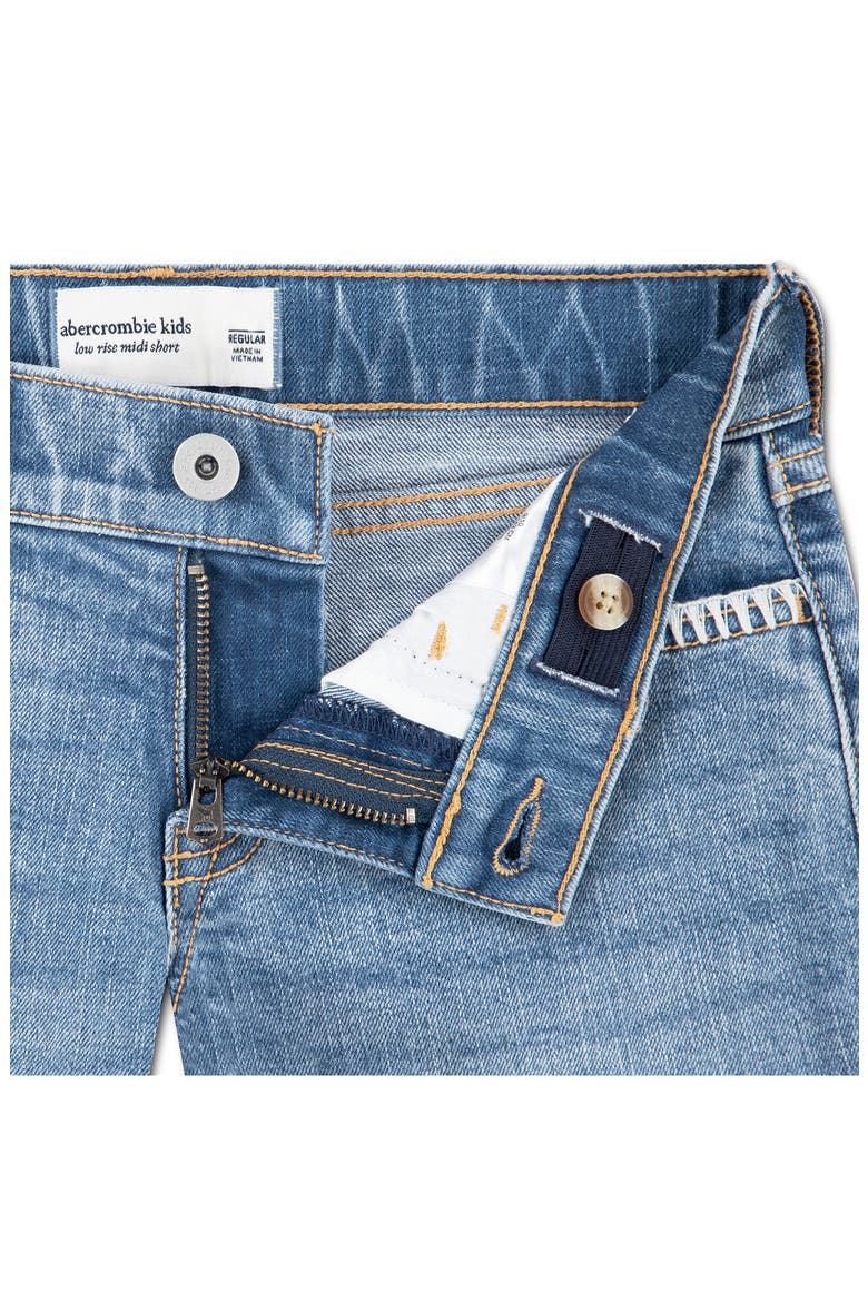 Kids' Whipstitch Detail Denim Cutoff Shorts, Alternate, color, SHORE STITCH