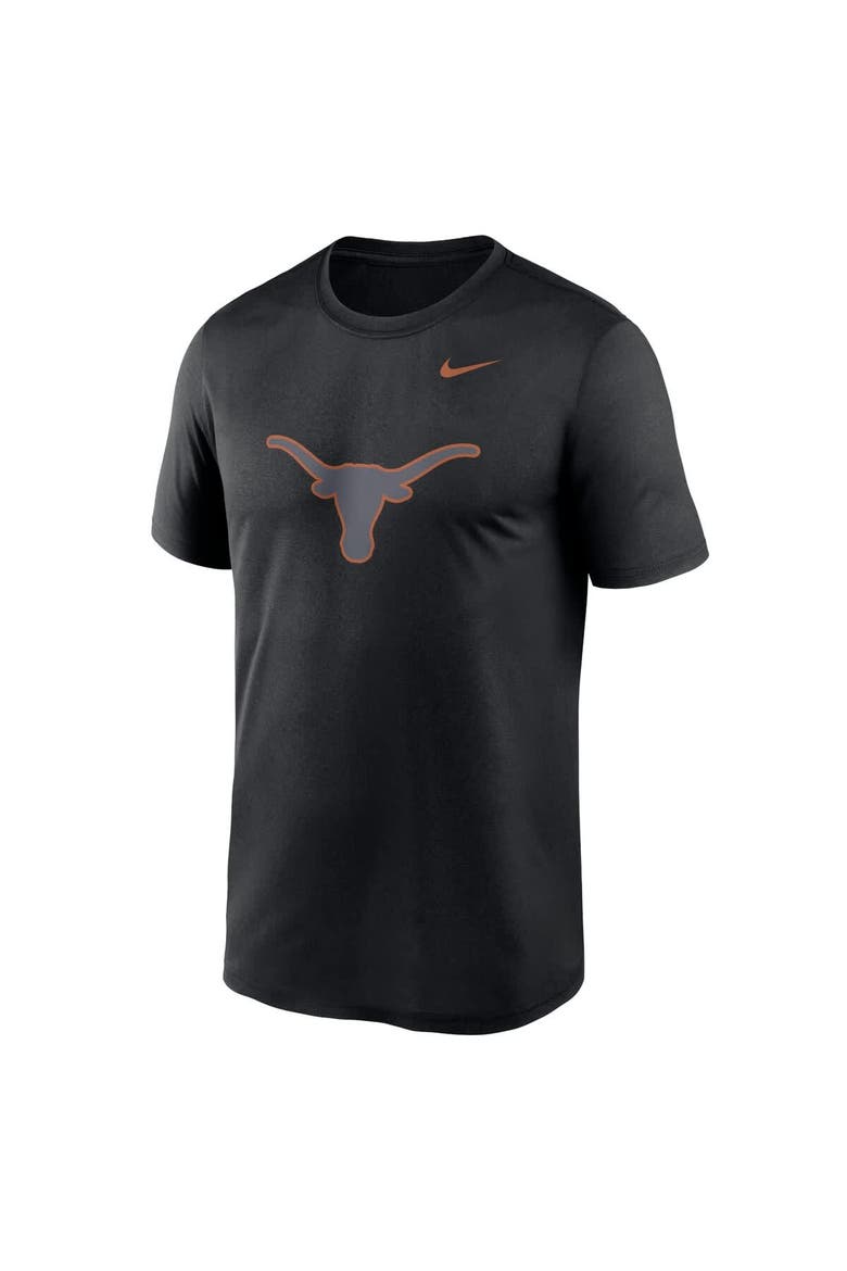Men's Nike Black Texas Longhorns Color Pop Logo Legend T-Shirt, Alternate, color, Black