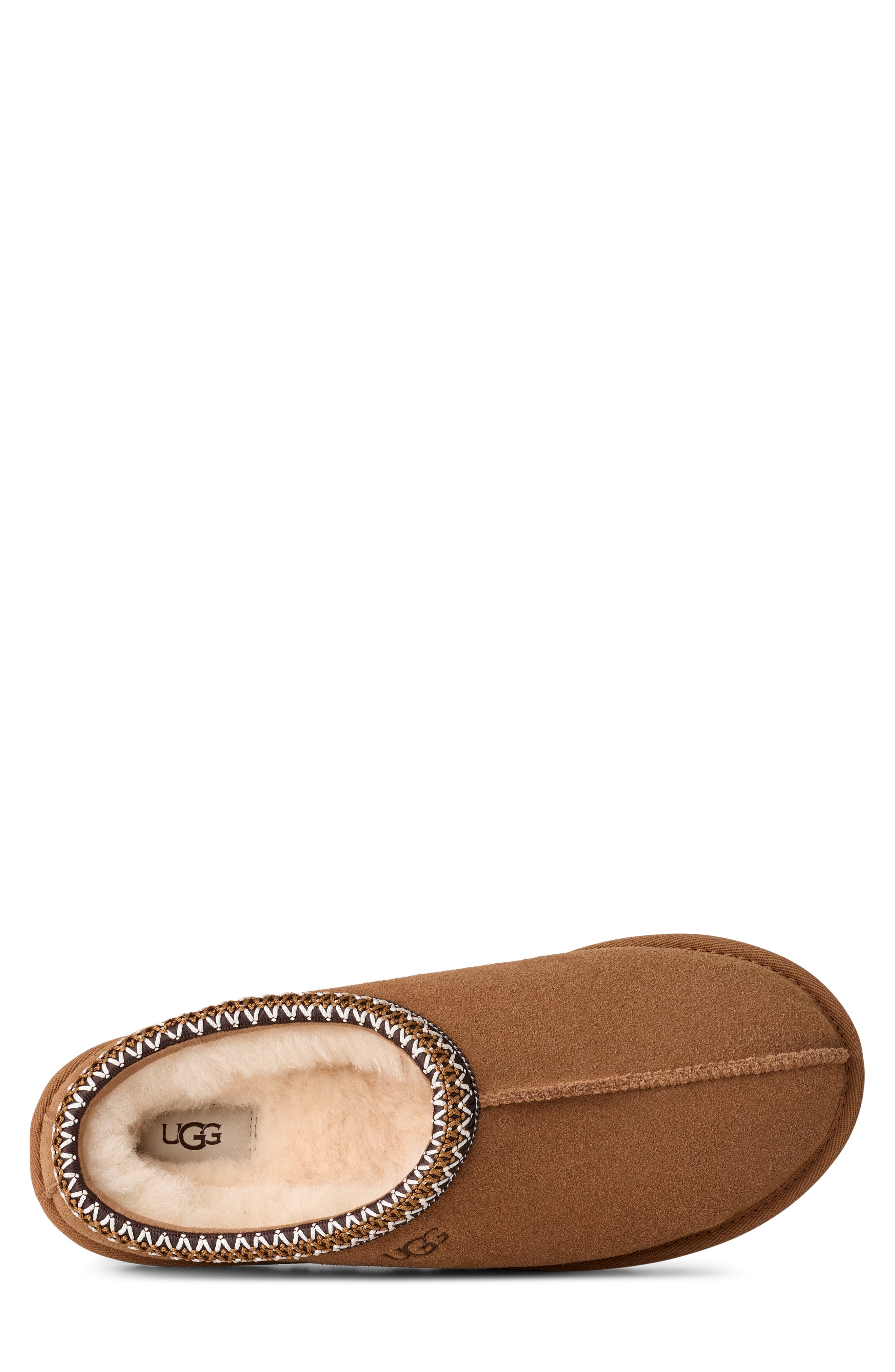 Tasman II Genuine Shearling Lined Slipper, Alternate, color, CHESTNUT