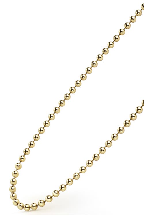 Lagos 18k Anthem 5mm Ball Chain Necklace In Gold