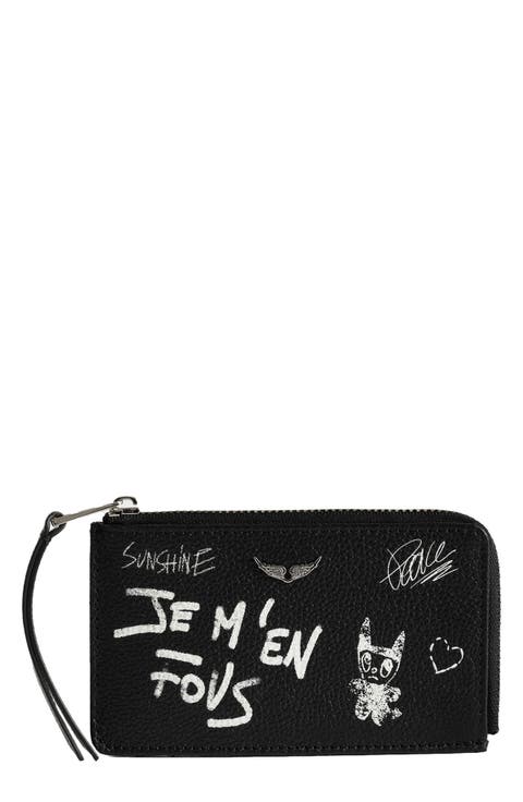 Arty Tag Leather Card Case