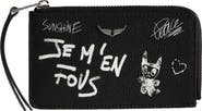 Zadig & Voltaire Arty Tag Leather Card Case