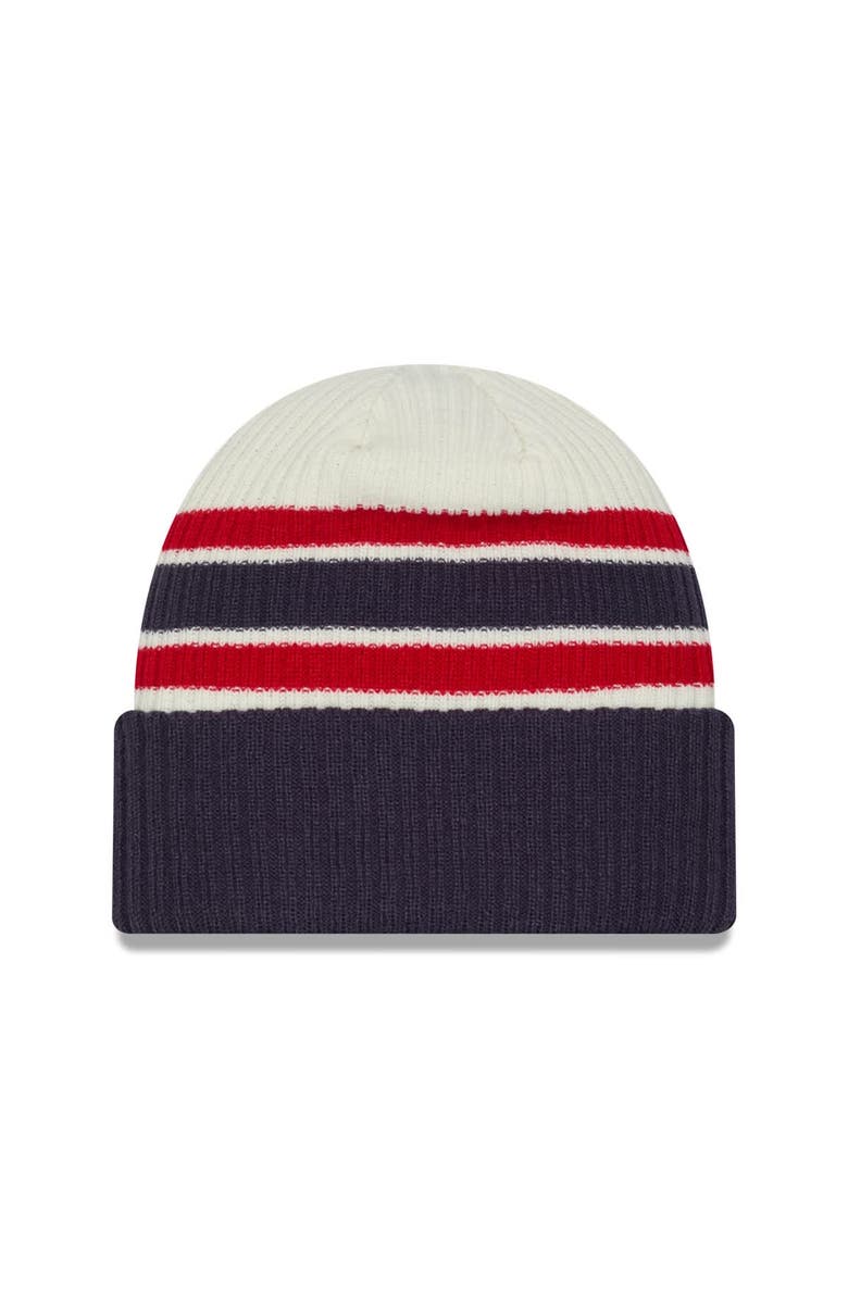 New Era Men's New Era Cream/Navy Montreal Canadiens Vintage Cuffed Knit Hat, Alternate, color, Cream