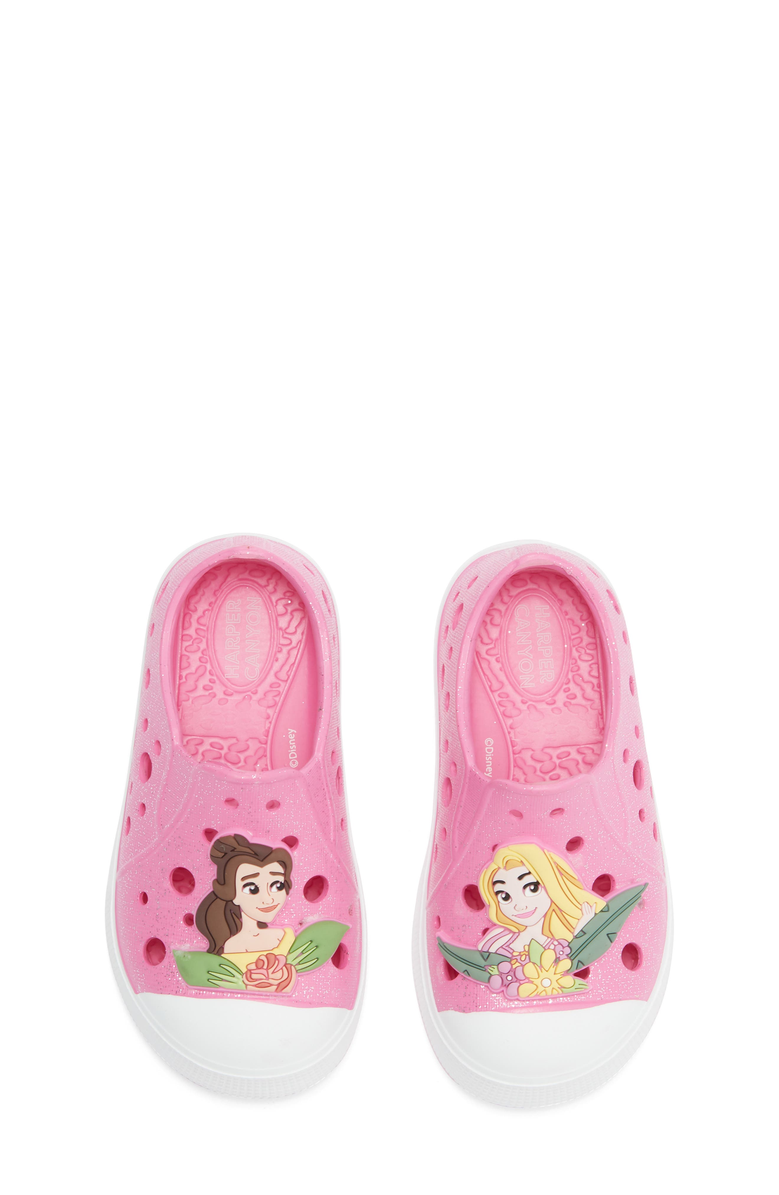 Harper Canyon x Disney<sup>®</sup> Kids' Princess Mismatched Water Shoe, Alternate, color, Pink Glitter