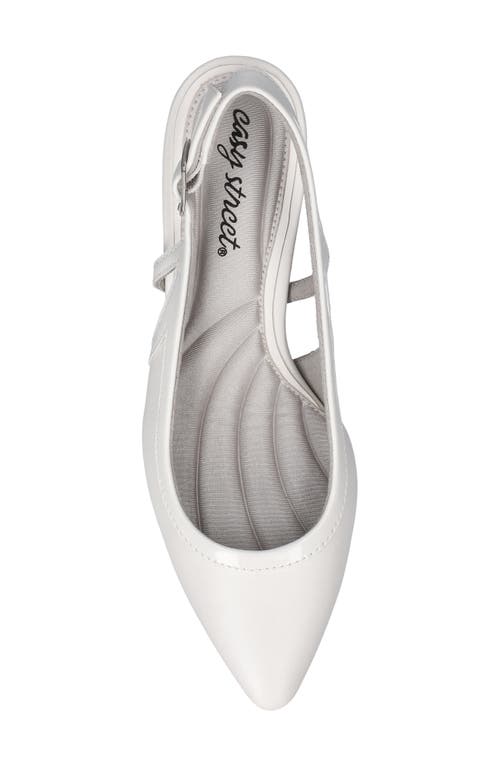 EASY STREET EASY STREET GLISTEN KITTEN HEEL SLINGBACK PUMP 