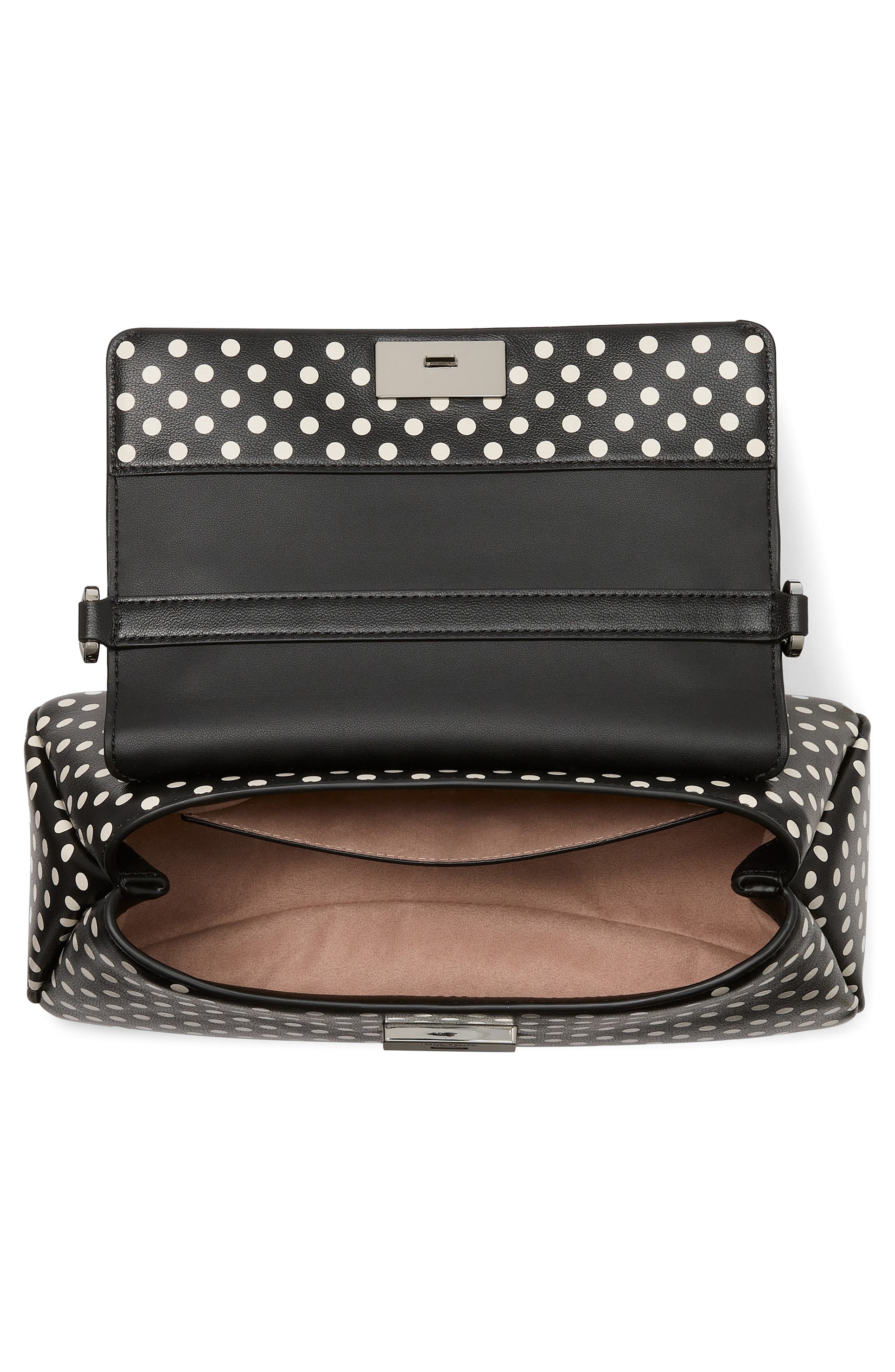 Kate Spade New York grace dot fine leather top handle bag, Alternate, color, 
