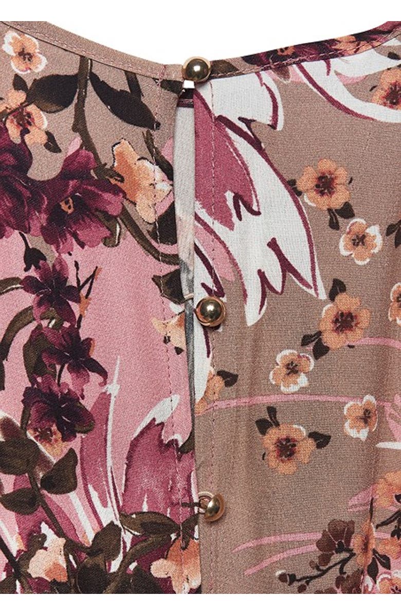 LASCANA Women's High Neck Sleeveless Maxi Dress, Alternate, color, Taupe Berry