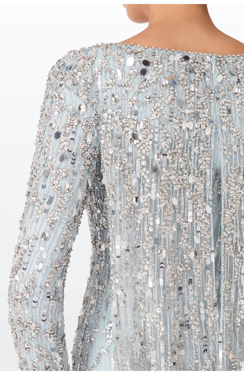 Jenny Packham Pauline Maxi Dress, Alternate, color, Porcelain