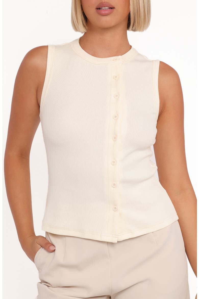 Agatha Asymmetric Knit Vest, Alternate, color, IVORY