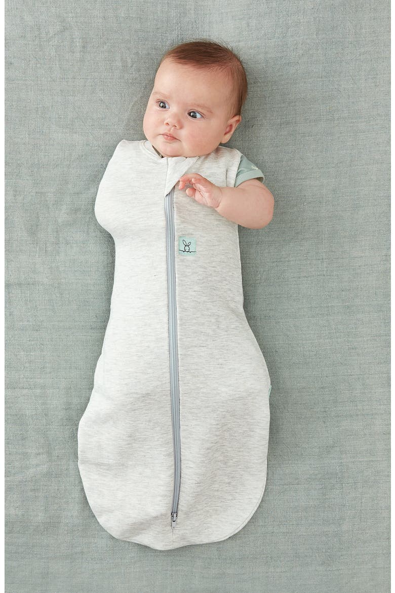 0.2 TOG Organic Cotton Cocoon Swaddle Sack, Alternate, color, GRAY MARLE