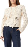 Sam Edelman Fiona Double Breasted Open Stitch Cardigan